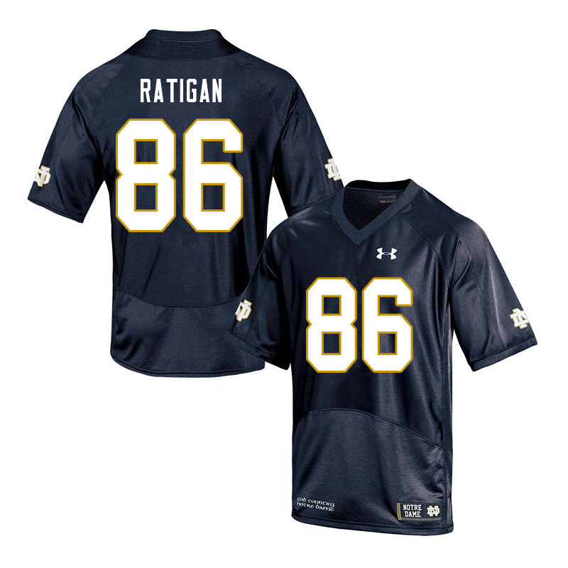 Men's NCAA Notre Dame Fighting Irish #86 Conor Ratigan Stitched College Under Armour Authentic Navy Football Jersey RF10X31UU